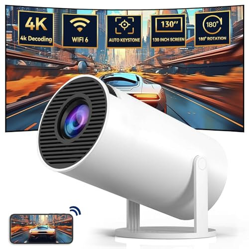 UCMDA Mini Proiettore Portatile 4K