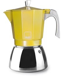 IBILI - Cafetera express Elba Peach, 12 tazas, 600 ml, Aluminio fundido, Base de Acero Inoxidable, Apto para inducción