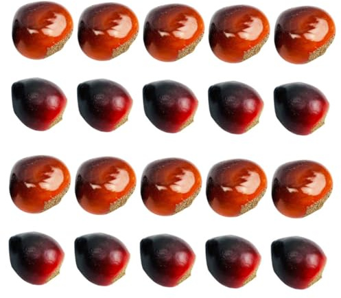RORPOIR Deko aus Schaumstoff Künstliche Kastanien Leicht und Sicher 20 Stück Zufälliger Stil für Schreibtisch und Büro Herbstdeko Tischdeko | Modelllandschaften, Sicher Verarbeitet und Leicht, Geeignet für Zuhause und Shop Zufälliger Stil
