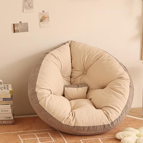 MIAOMI Hängendes Ei Stuhl Kissen, Hängekorbstuhlkissen Auflagen für Gartenmöbel Hängeschaukel Auflage Schaukelmatten Korbstuhlkissen Kissen für Terrassenstühle Gartenstühle Kissen(Graubeige,150x80cm)