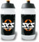 SKS GERMANY LOGO BOTTLE SMALL 500 ml Trinkflasche Design, Fahrradzubehör für alle gängigen Flaschenhalterungen, auslaufsicheres Push-Pull-Ventil, ergonomische Form, abnehmbarer Deckel