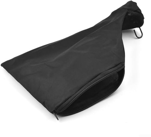 Zilimontt Dust Bag Mitre Saw Dust Bag,Anti-Dust Saw Dust Cover Bag with Zipper to Carry and Store Suitable for 255 Miter Accessories Replacement Easy Disposal of Dust (Black)
