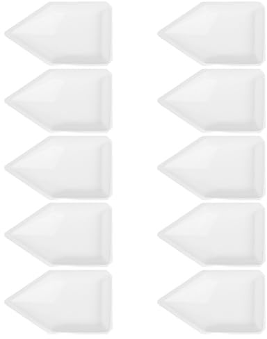 Garneck Lot de 10 Plateaux de Pesée en Plastique Réutilisables Format Grand Bateau pour Poudres et Liquides en Laboratoire Coupelles Portables Précises Adaptées à Balance Matériel de