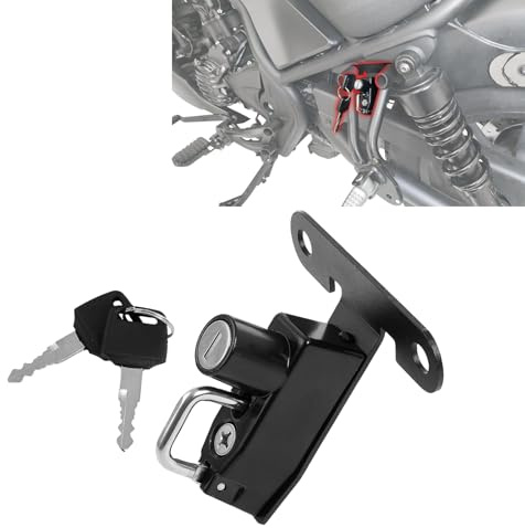 GFARDMOTO Candado para casco de motocicleta compatible con Honda REBEL CMX250/300/500 2017-2026 Soporte de acero para casco de gancho antirrobo para motocicletas