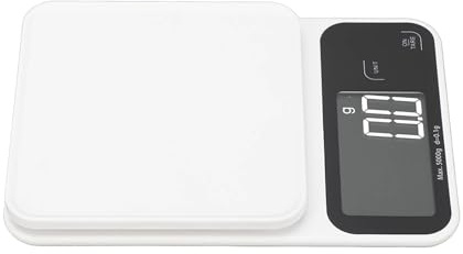 Rcniso Bilancia da Cucina Digitale Display LCD Touch Screen da 5 Kg Bilancia da Laboratorio da Parete Ad Alta Precisione per Cottura Al Forno