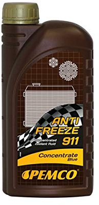 ECD Germany 1 Liter Pemco Antifreeze 911 Frostschutz Kühlerfrostschutz Konzentrat Blau -40