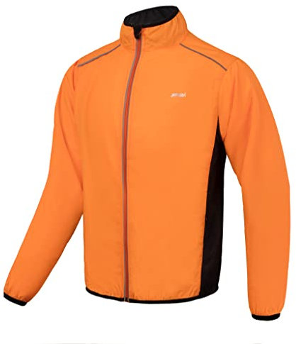 Veste Cyclisme Hommes Respirant SéChage Maillot Cyclisme Plein Air Coupe Vent Impermeable Protection Uv Manteau Pour Bande éFléChissante Sportswear Pour Course Pied VéLo Long Manches Haute Visibilité
