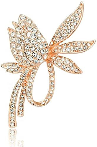 LIOYUHGTFY Ansteckblume Handgelenk Corsage Strass Blume Corsage Tulpe Brosche Kristall Strass Brosche Schmuck Kleid Clip 1105