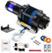 Anbull Cabrestante Eléctrico 12V 4500 LBS/2045 Kg, Cuerda sintética 5.5mm*15m, IP67 Impermeable, Cuerda de Nailon, con Control Remoto Inalámbrico *2 (20m), Compatible para ATV UTV