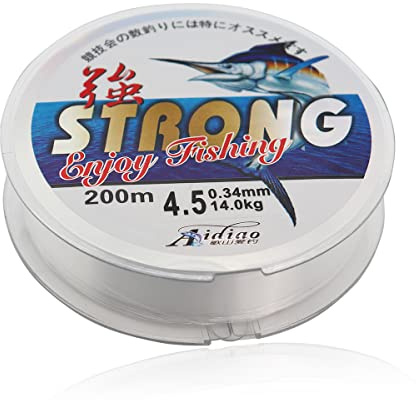 1 Piece 200 Meters Nylon Fishing Line, 0.4mm Fishing Wire Transparent Strong Tension Fishing Line for Fishing Hanging Crafts