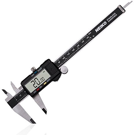 NEIKO 01407A Electronic Digital Caliper | 0-6 Inches | Stainless Steel Construction with Large LCD Screen | Quick Change Button for Inch/Fraction/Millimeter Conversions (Pack of 10)