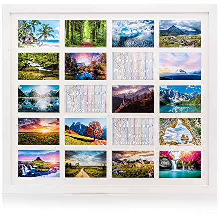 2/3/4/12/16/20 Photos Large Multi Picture Frame Collage Aperture Decor Memories