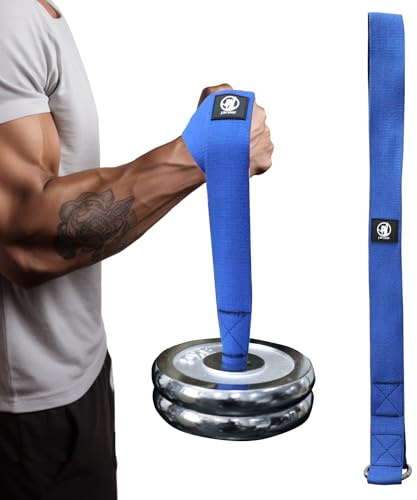 J Bryant Enhanced Arm Wrestling Training Loading Strap Suitable for Wrist Forearm and Biceps Workouts Compatible with 1 Inch and 2 Inches Barbell Plates Multifunctional Home Gym Fitness Equipment