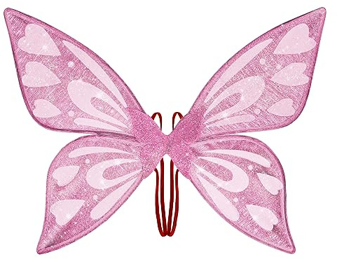 Vibbang fjäril älvvvvingar (rosa)