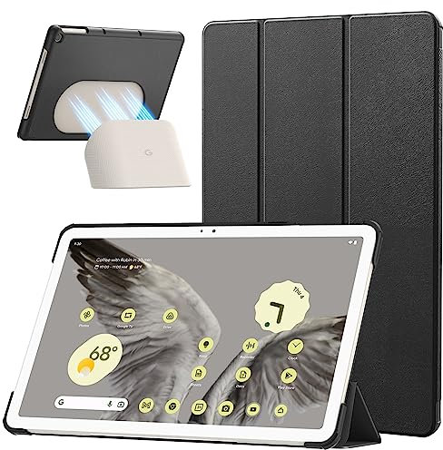 MoKo Kompatibel mit Google Pixel Tablet Hülle 2023, Ständer Kratzfest Stoßfest Ultradünnes Schutzhülle für Google Pixel Tablet 2023, Schwarz