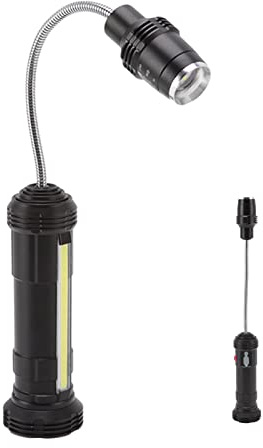 Topyond Grilllicht, Magnetische Grilllichter Mit Seitenlampe, Zoombare, Wasser- Und Hitzebeständige LED-Arbeitslampen Mit Flexiblem Schwanenhals, Grillzubehör Für Den Außenbereich