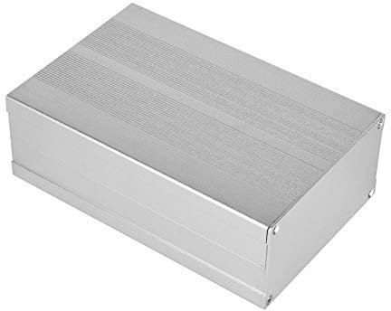 Aluminium-Projektgehäuse, Elektronisches Gehäuse für Leiterplatten, Sandsilber, Elektronisches Projektgehäuse für Leiterplattenverkabelung,
