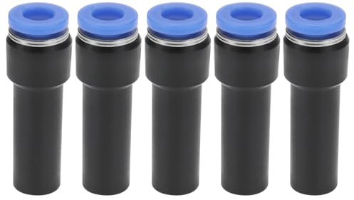 eMagTech 5 riduttori a innesto da 10 mm a 6 mm, raccordi idraulici in plastica da 38,9 x 13 mm, per varie fonti di gas, vari sistemi pneumatici