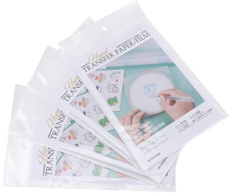 SEWACC 16stücke Wasserlösliche Folie Für Diy-stickerei Transparente Transferpapier Für Stickprojekte Geeignet Für Kleidungsgeschäfte Heimwerker Und Handarbeiten Einfach Anzuwenden Und Vie
