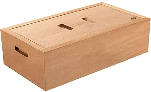 WOYZDQ Geschenk No Paint Zigarrenkiste, Desktop-Aufbewahrungsbox aus Zedernholz für 75 Zigarren, hält Zigarren frisch, Zigarren-Humidor, langlebiger Humidor Zigarren Humidore