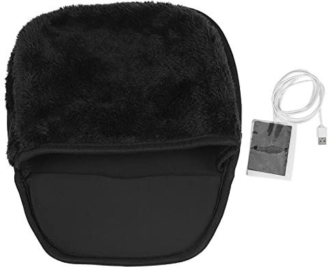 Denash Heizendes Mauspad, Geräumiges und Warmes Handwärmendes Mauspad für Schreibtischzubehör (Black)