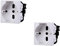Presa schuko 2P+T 10/16A 230V compatibile Bticino Matix di colore bianco