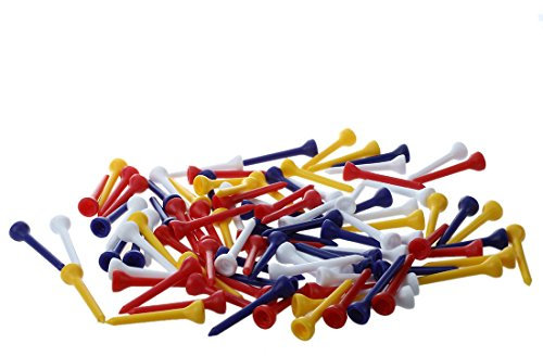 Fangxuee 100 STK. 49 mm Gemischte Farbe Kunststoff Golf Tees