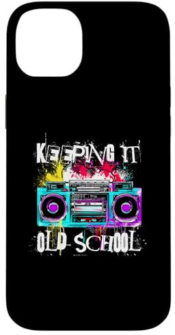 Keeping It Oldschool - Ghetto Blaster Liebhaber klassischer Musik Hülle für iPhone 14 Plus