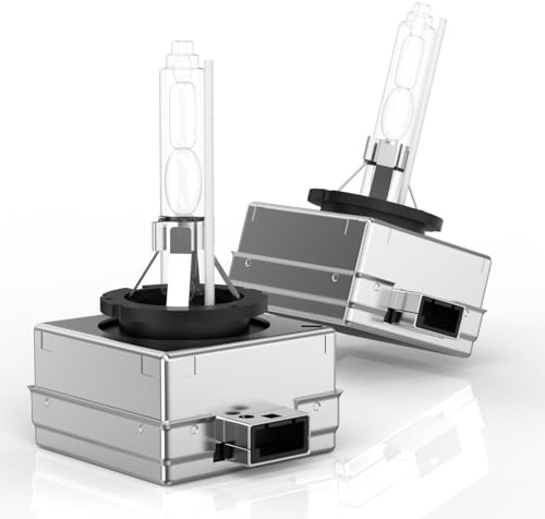 Lanuovx 2 Pack D1S Xenon Brenner 8000K kaltes Blau Leicht Bläulich Hervorragende Helligkeit & Sicht Einfacher Einbau Passend für diverse Fahrzeuge