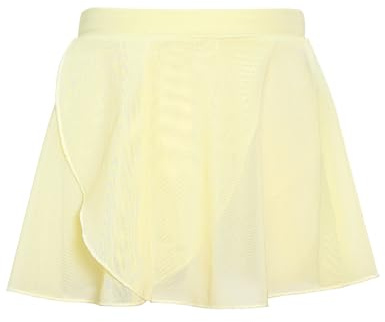 Qiyunfly Girls Ballet Skirt Lightweight Elastic Dance Skirt