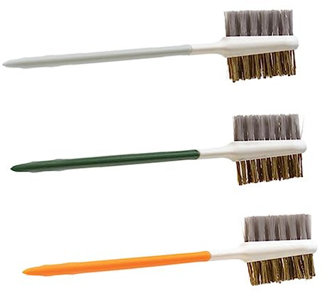 Vaguelly 3pcs Kitchen Cleaning Brush Double-headed Brush for Cooking Bench Cleaning Vegetable Scrubbing