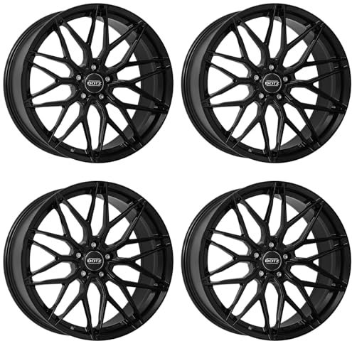 4x Dotz Felgen Suzuka black 9.0Jx20 ET40 5x108 kompatibel mit Ford Edge Focus Galaxy Kuga Mondeo Mustang Mach-E Puma S-Max