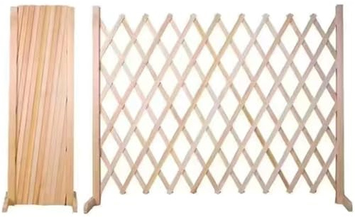 ABNNHK Erweiterbarer Sichtschutzzaun aus Holz für die Terrasse, den Hof, im Freien, freistehende Sichtschutzwand mit dekorativen Sockelpaneelen, Zäune für Ga