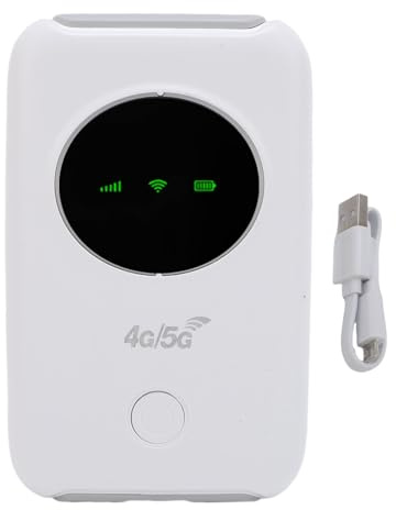 Router WiFi Portatile 4G 5G LTE 300 Mbps con Slot SIM, Hotspot Mobile per 10 Dispositivi, Ideale per Campeggio e Viaggi