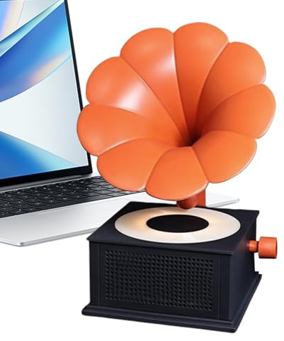 Generico Altoparlanti Portatili, Grammofono Portatile, re Musicale Stereo Wireless con 3 Modalità Luce per Cucina Camera da Interni ed Esterni