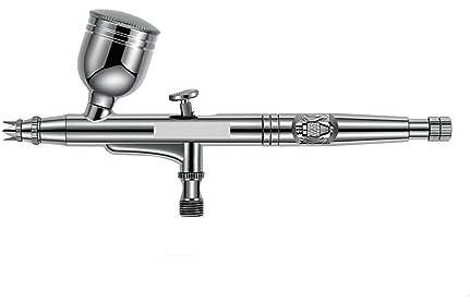 HPHPH Pistolet a Peinture, Compresseur d'aérographe avec Fonction d'arrêt Automatique, Pistolet de pulvérisation à Double Action, 7cc, 0.3mm, for modèle de gâteau, Peinture, Nail Art