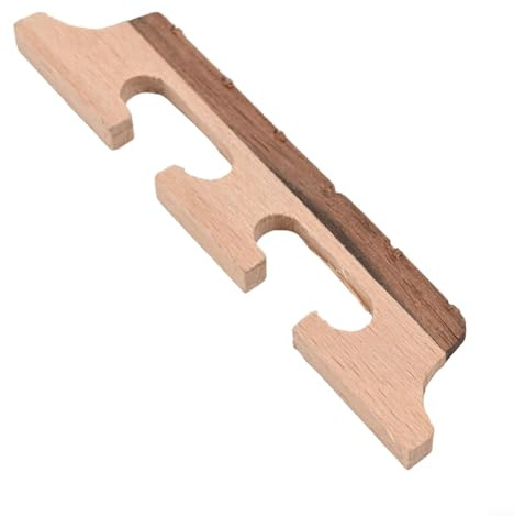 Banjo-Sattelbrücke aus Ebenholz für 4, 5, 6 Saiteninstrumente für Stabilität und klaren Klang (6 Saiten)
