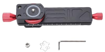 Generic Riel de Enfoque de Engranaje de Riel Deslizante Macro de Aleación de Aluminio para Cámaras sin Espejo, Ajuste Macro de Precisión, Plataforma Estable para Tomas de Primeros Planos, Negro 0.64