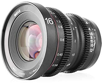 Meike - Obiettivo per cinema M43 Micro Quattro Terzi MFT e Cinema Camera BMPCC