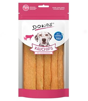 Dokas Dog Kauchips Hühnerbrust | 5X 175g Hundesnack