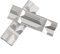 Jotekonoby 1pair CNC Milling Steel Vise Hard Jaw, Vise Jaws with Magnetic Disks for CNC Milling Workholding, Fixture V-Type Jaw Aluminum Alloy 4 or 8(4 inch)