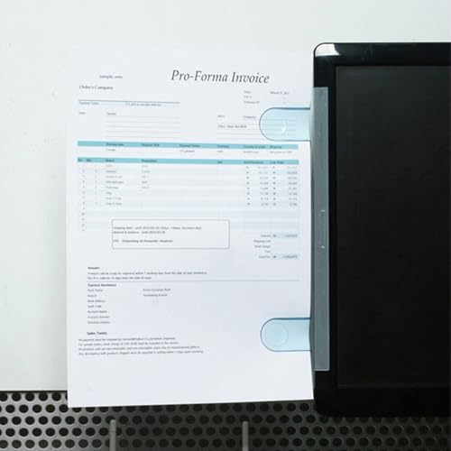 Monitor Memo Holder - Soporte para documentos - Clip de escritorio | Clip para monitor Sticky NotesDeskt and Memos, suministros de oficina escolar A4 - Papel, Memo - Espacio para documentos, nom