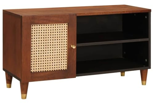 vidaXL Gabinetes y estantes de Almacenamiento de Medios Marrón, Armario de Almacenamiento Rectangular, Muebles Interiores, Centro de Entretenimiento, Solución Compacta