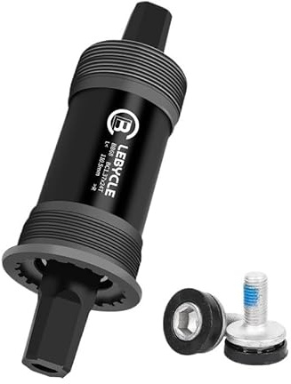 YATINGZHANG Movimento Centrale Perno Quadro Movimento Centrale Conico Quadrato for Bicicletta 110,5 113 116 118 120 122, 124, 126 mm con Filettatura Inglese(110.5mm)