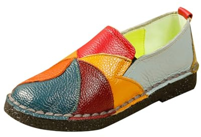 Scarpe Comode Donna Sportiva Passeggio Casual Sneakers Sneakers da Donna Casual Etniche con Suola Morbida con Tacco Piatto Traspirante Vuoto Ortopediche Fitness Cunei Piattaforma
