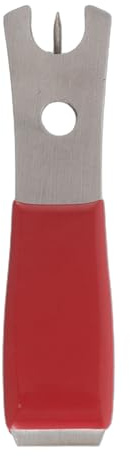 SUPVOX Coupe-Fil de Pêche en Acier Inoxydable Rouge avec Poignée Antidérapante Pince de Précision Compacte pour Matériel de Pêche Outil Multifonction pour Couper Ligne et Hameçon Salée