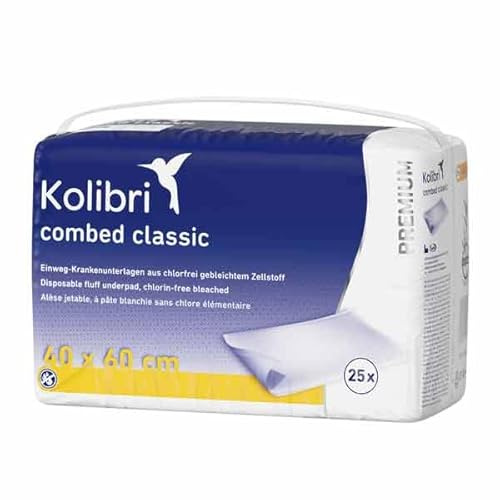 KOLIBRI combed Krankenunterlagen premium classic 40 x 60 cm, 25 St.