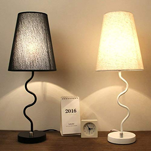 GZZ Gyy Home Hotel Iluminación Elegante Lámpara de Mesa de Noche Trabajos Aprender Leer Dormitorio Estudio Hierro Decoración Lámpara de Mesa Originalidad