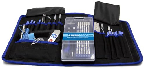 MMOBIEL Kit Professionnel de Tournevis 80 en 1 avec 56 Embouts et Une Pochette de Transport pour Toutes Vos réparations électroniques