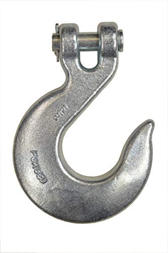 Pro-Lift-Werkzeuge Gabelkopfhaken 5/8 Haken Kettenhaken Sicherheitshaken mit integriertem Schäkel Kranhaken Winde Werkstatt
